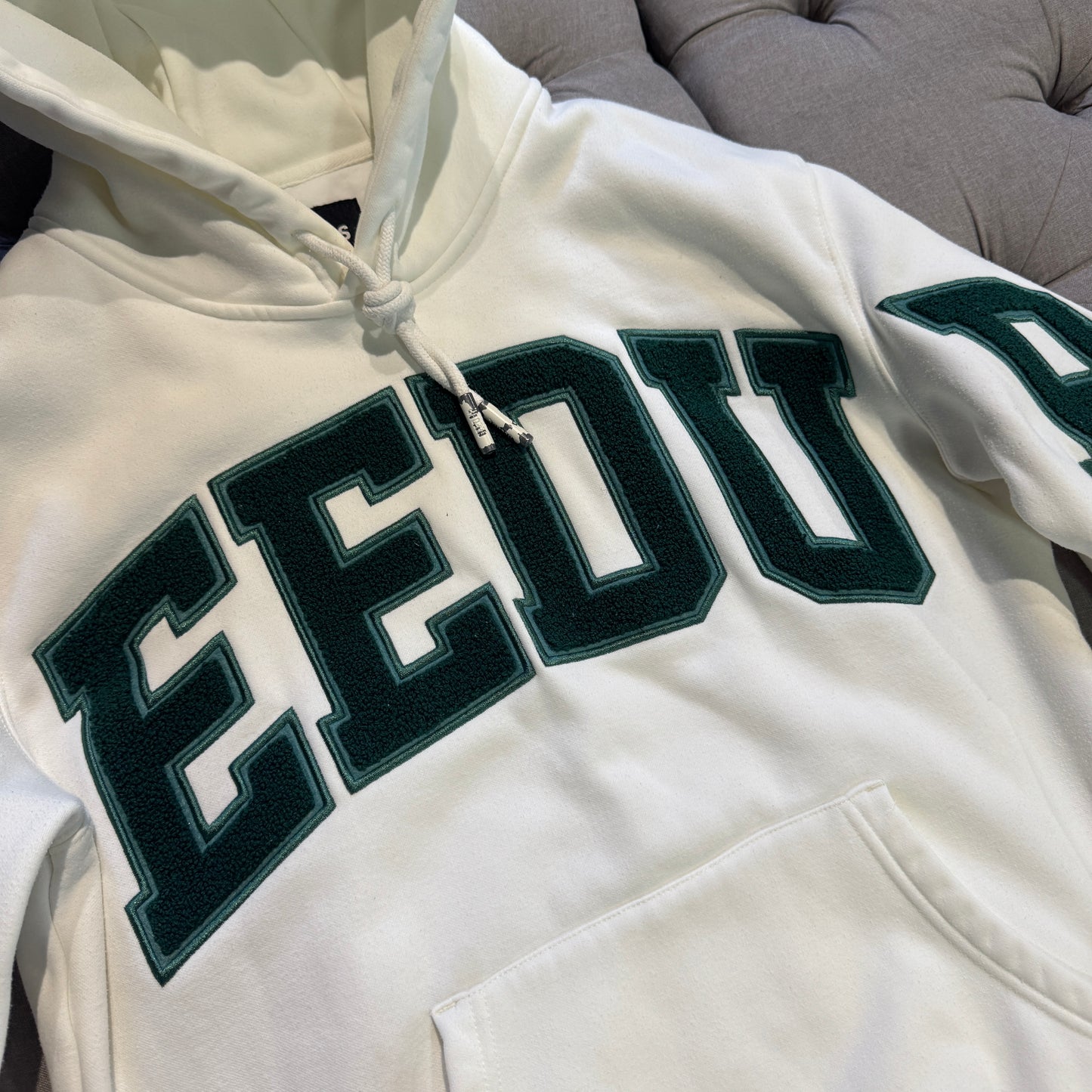 Geedup Team Logo Hoodie 'White Green' (Second hand)
