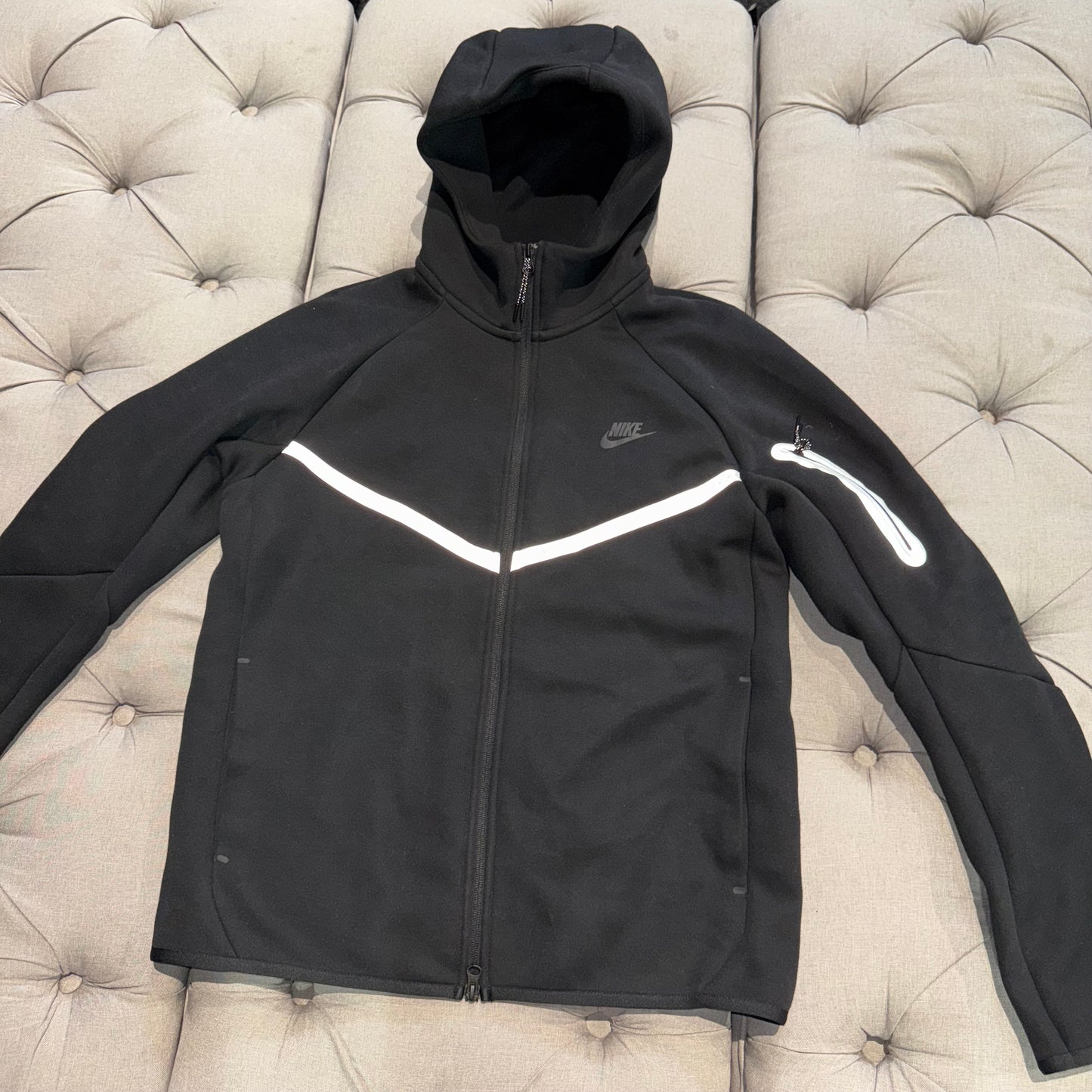Nike Tech Fleece Jacket Reflective Set 'Black Grey' (Second hand)