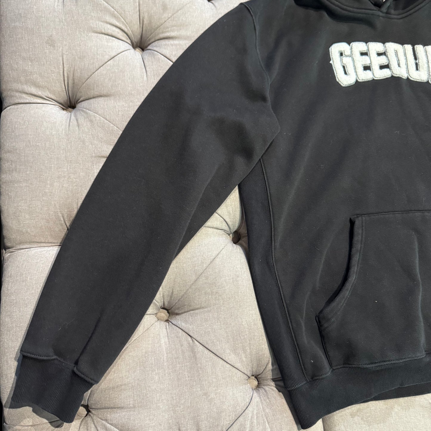Geedup Play For Keeps Hoodie 'Black White' (Second hand)