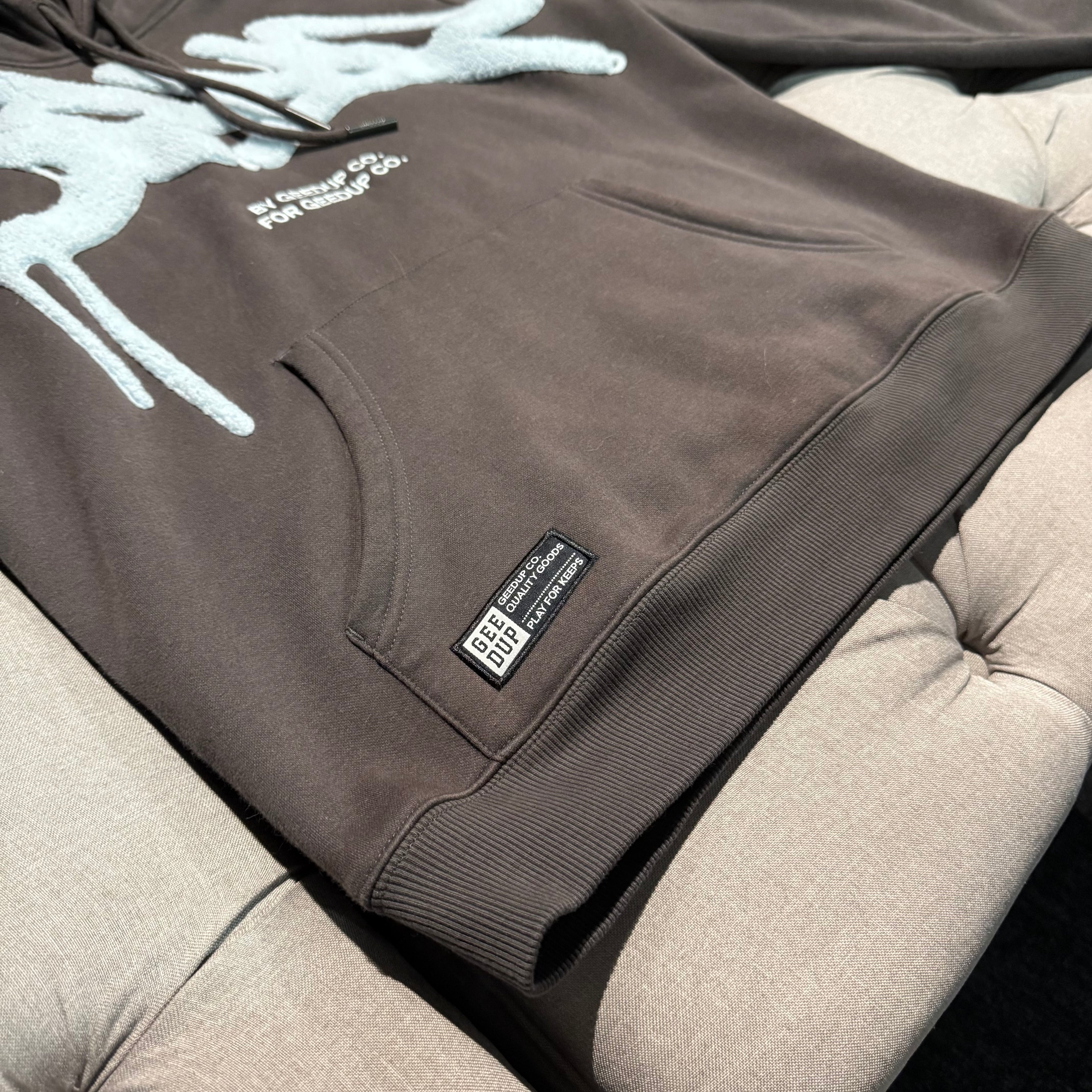 Geedup Handstyle Hoodie 'Graphite Pale Blue' (Second hand)