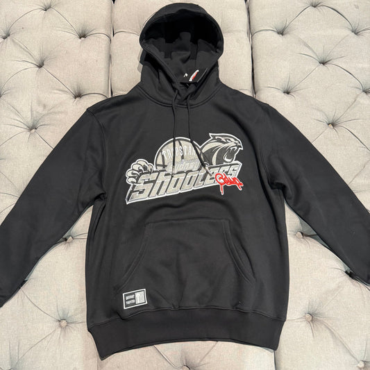 Geedup X Trapstar Sydney Shooters Hoodie 'Black Red' (Brand New)