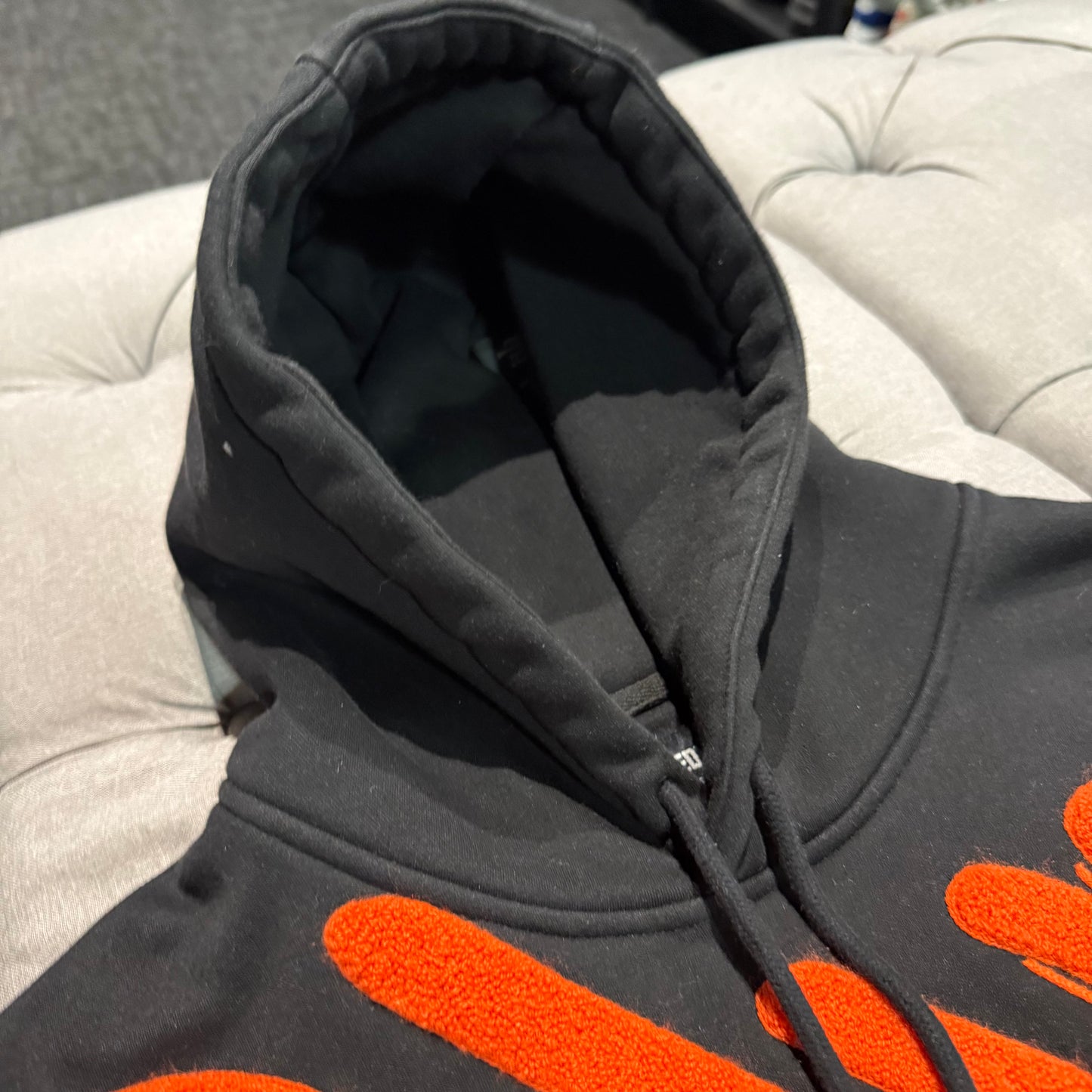 Geedup Handstyle Hoodie 'Black Burnt Orange' (Second hand)