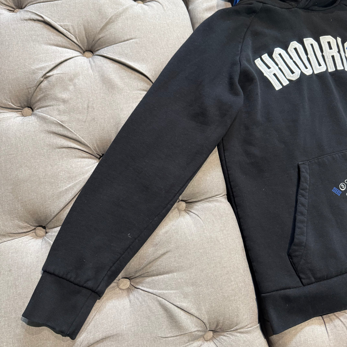 Hoodrich Hood Logo Hoodie 'Black Blue' (Second hand)