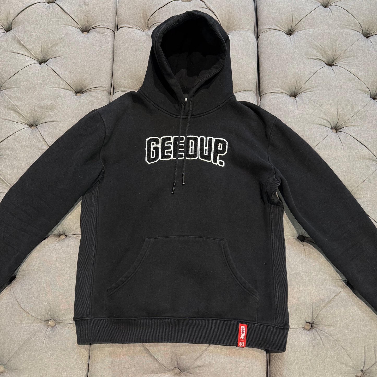 Geedup Play For Keeps Hoodie 'Black White Black' (Second hand)