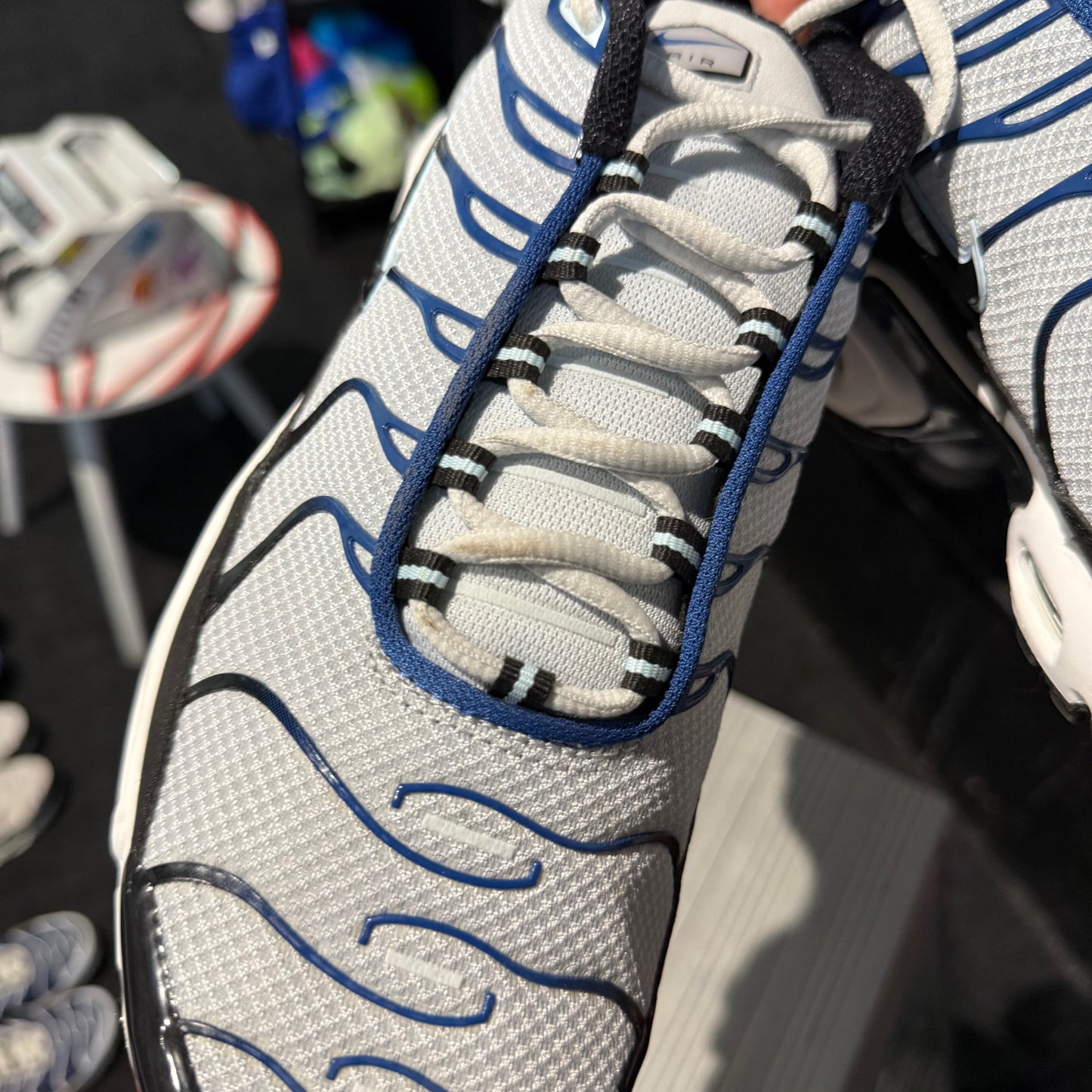 Nike Air Max Plus TN 'Pure Platinum Court Blue' (Brand New)