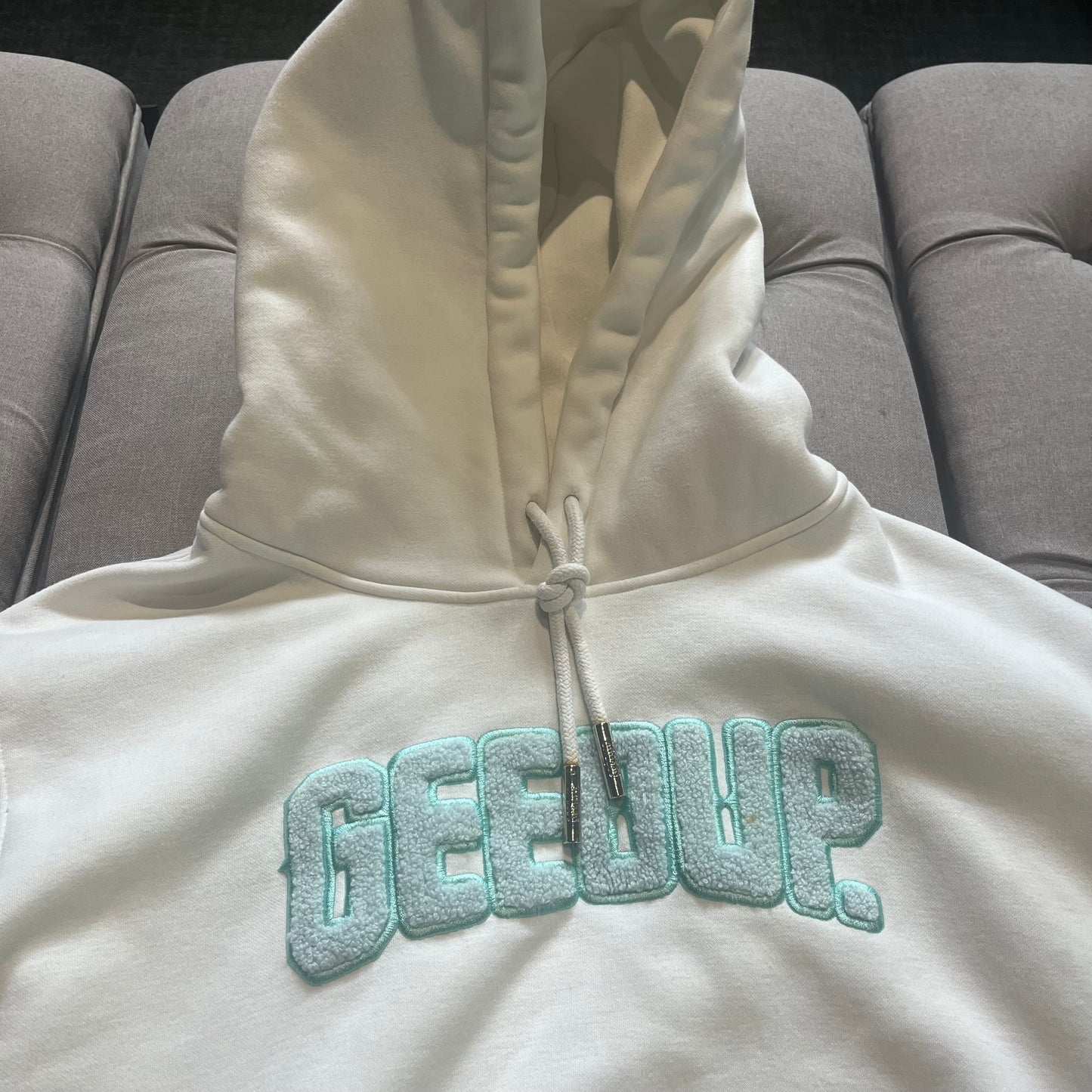 Geedup Play For Keeps Hoodie 'Bone Teal' (Second hand)
