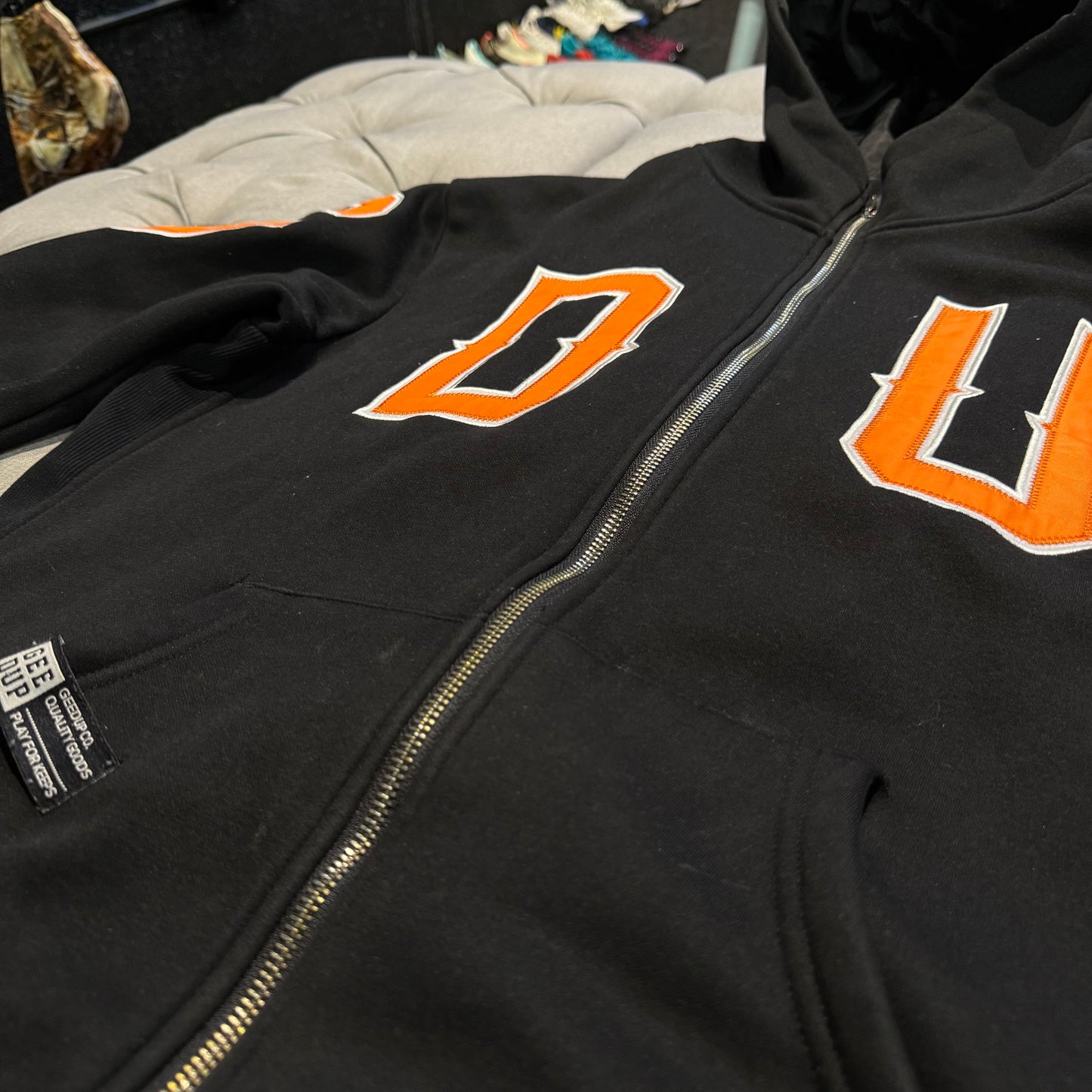 Geedup Zip-Up Jacket GDUP Logo 'Orange' (Second hand)