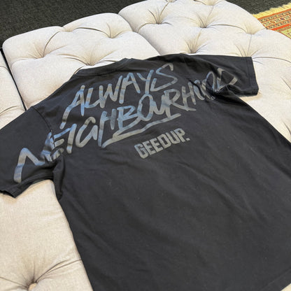 Geedup Always Neighborhood T-Shirt 'Blackout' (Second hand)