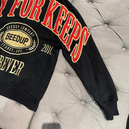 Geedup Play For Keeps Forever Hoodie 'Black Red Gold' (Second hand)