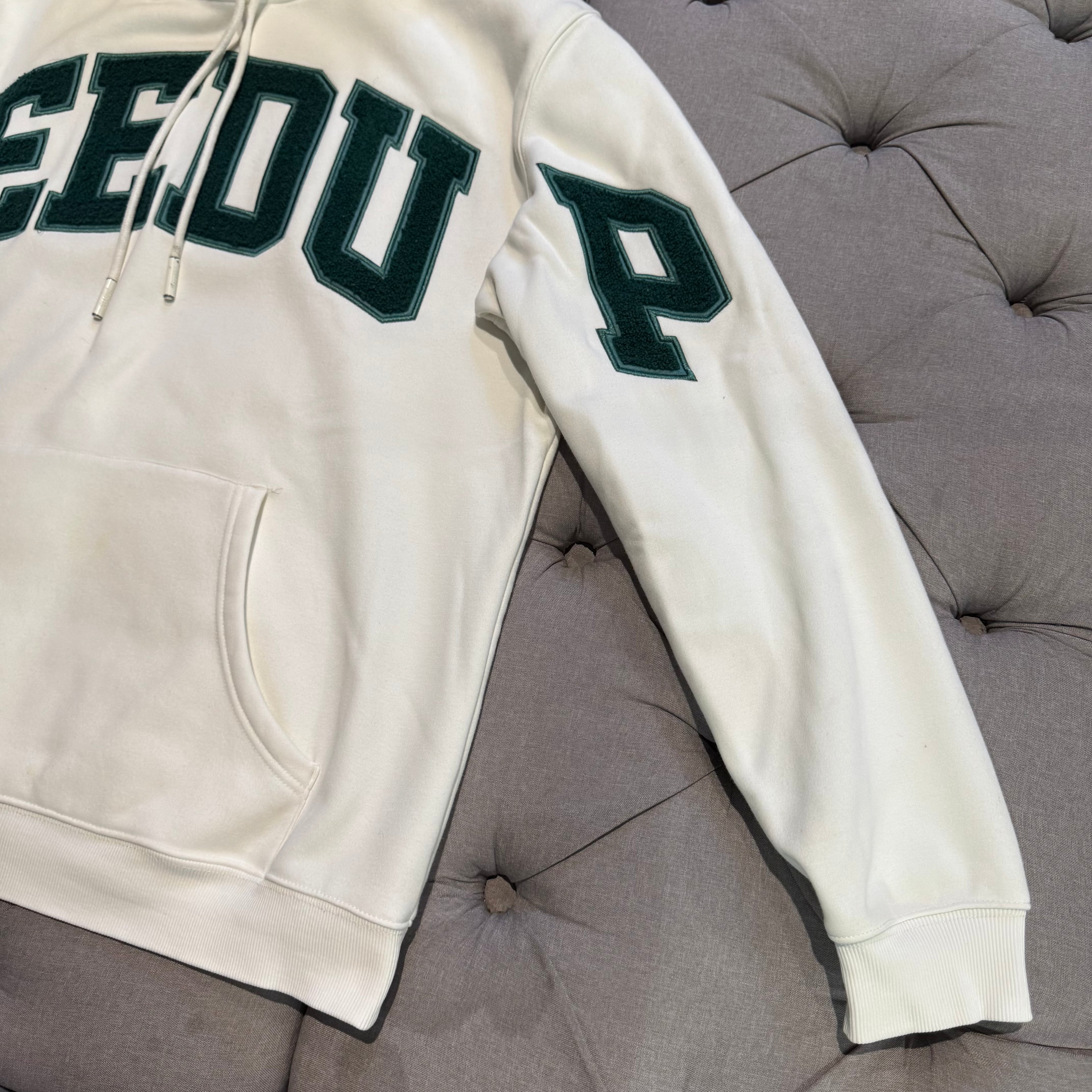 Geedup Team Logo Hoodie 'White Green' (Second hand)