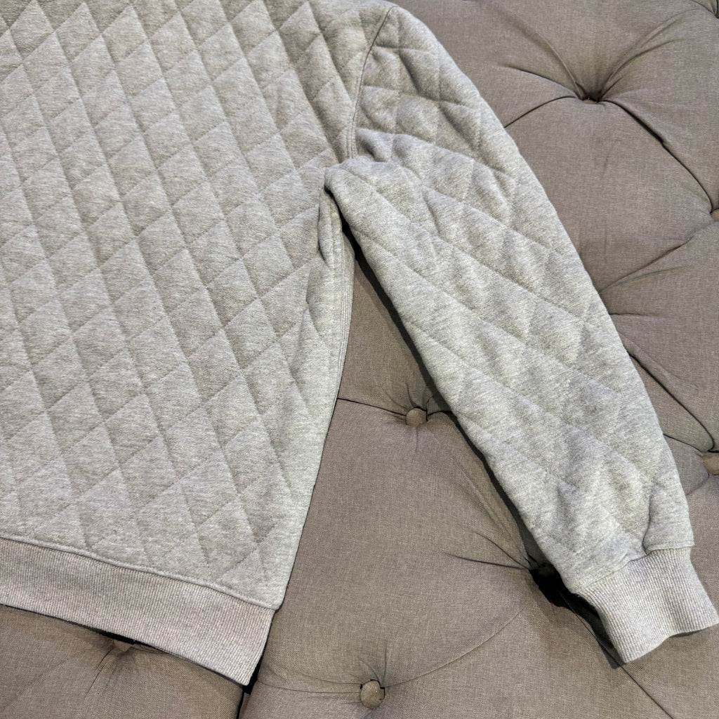 Geedup Quilt Logo Hoodie 'Grey' (Second hand)
