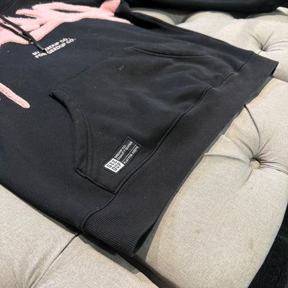 Geedup Handstyle Hoodie 'Black Pink' (Second hand)