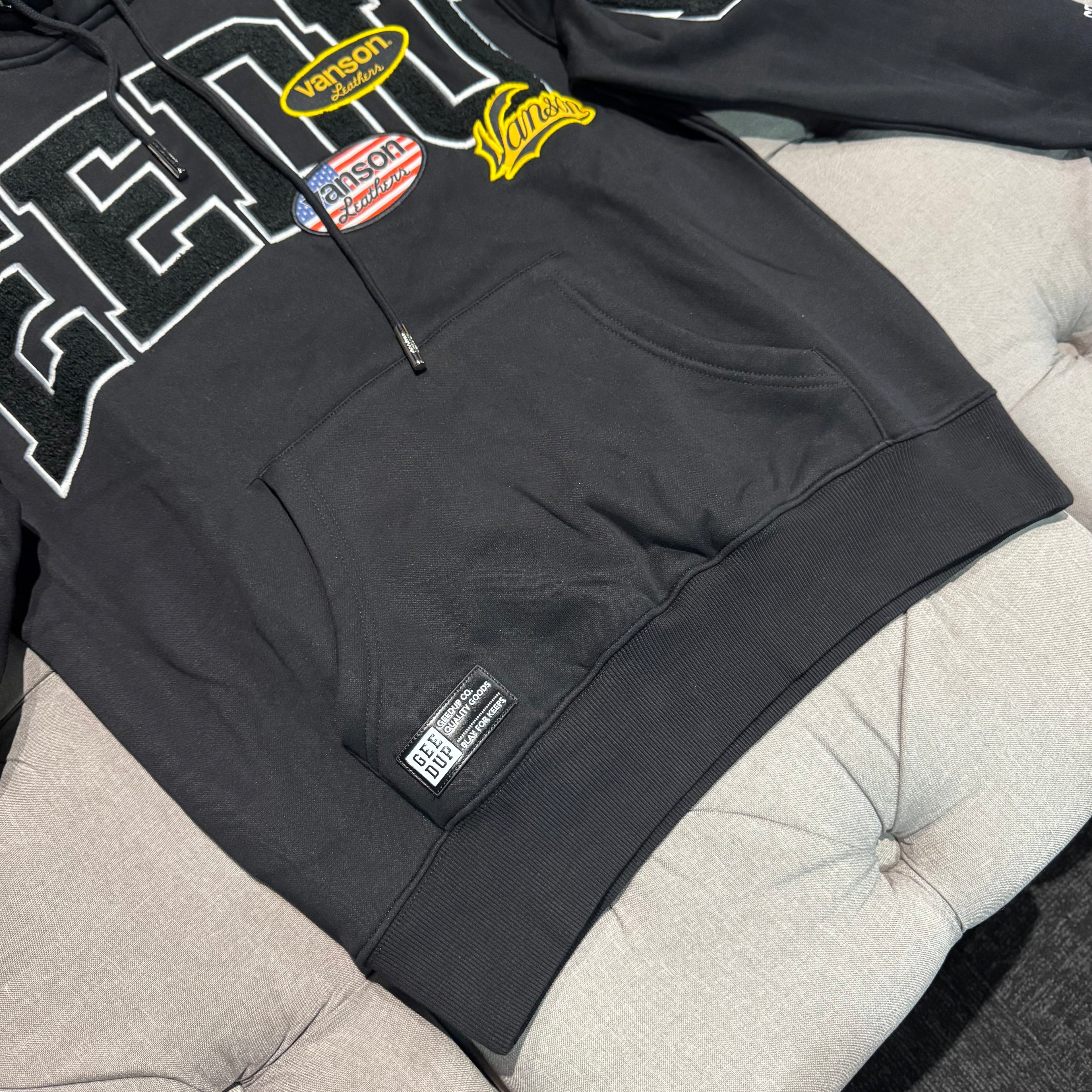 Geedup Team Logo X Vanson Hoodie 'Black' (Brand New)