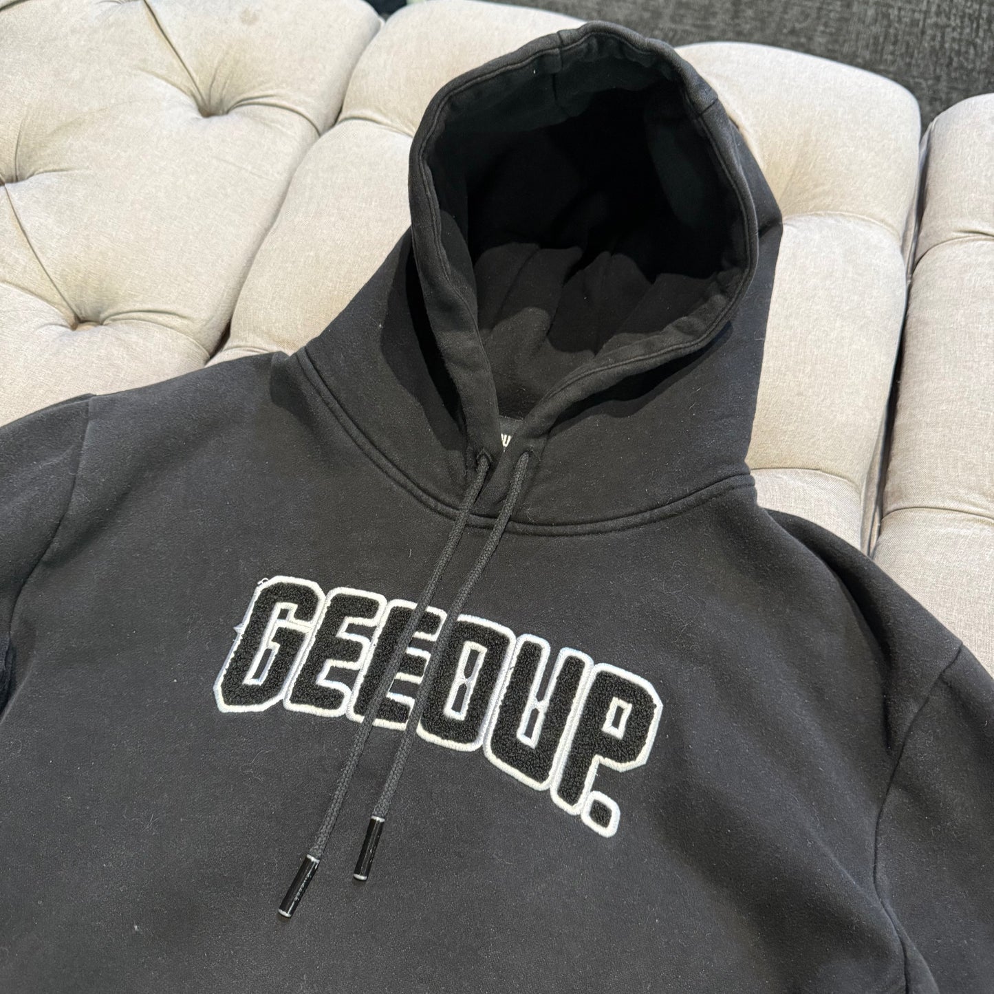 Geedup Play For Keeps Hoodie 'Black White Black' (Second hand)