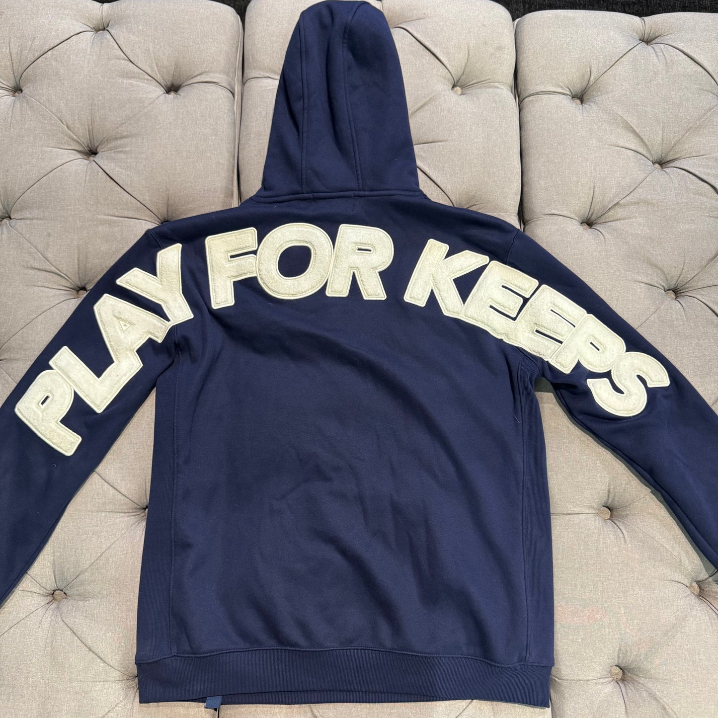 Geedup Play For Keeps Hoodie 'Navy White' (Second hand)