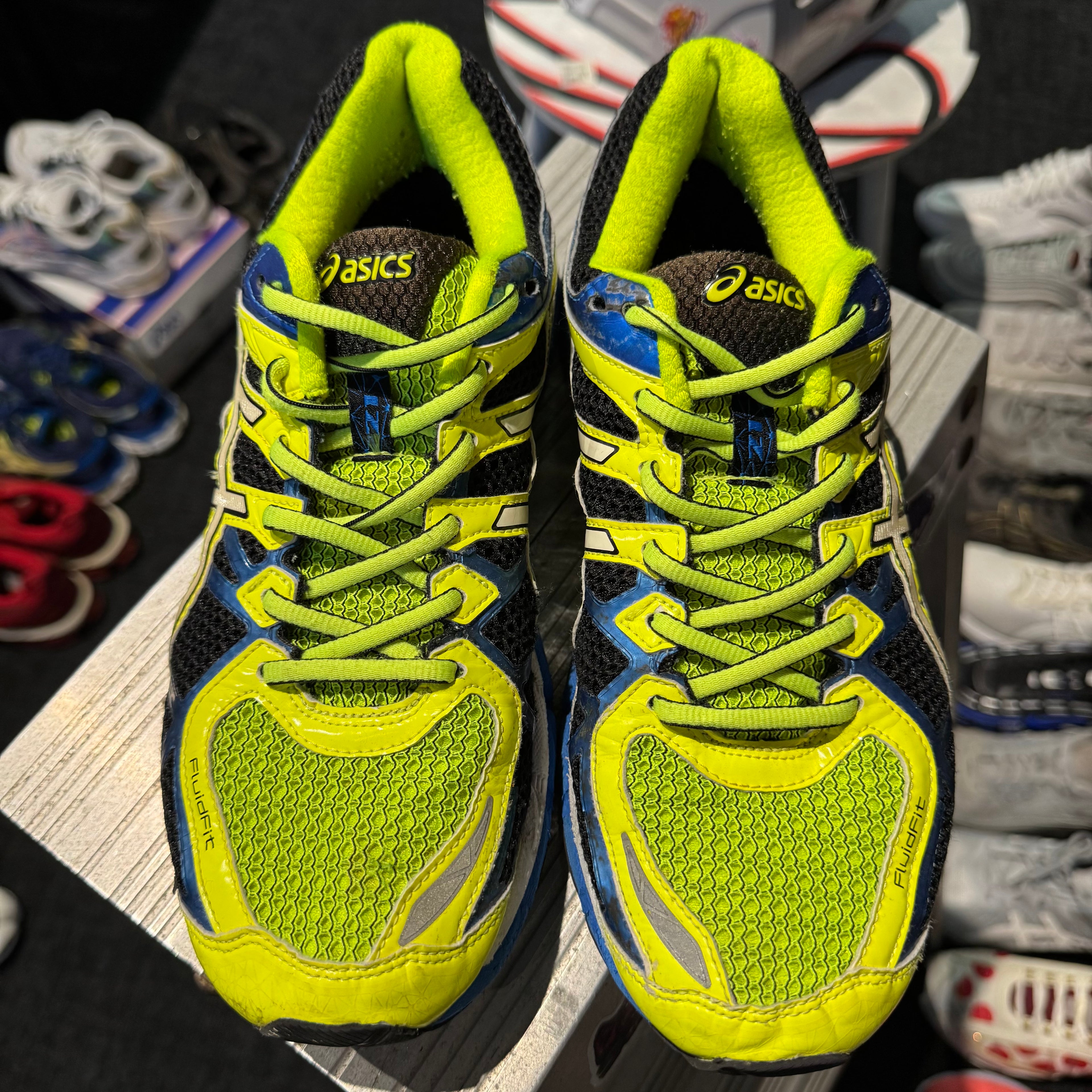 Asics Gel Kayano 21 'Neon Yellow Blue Black' (Second hand)