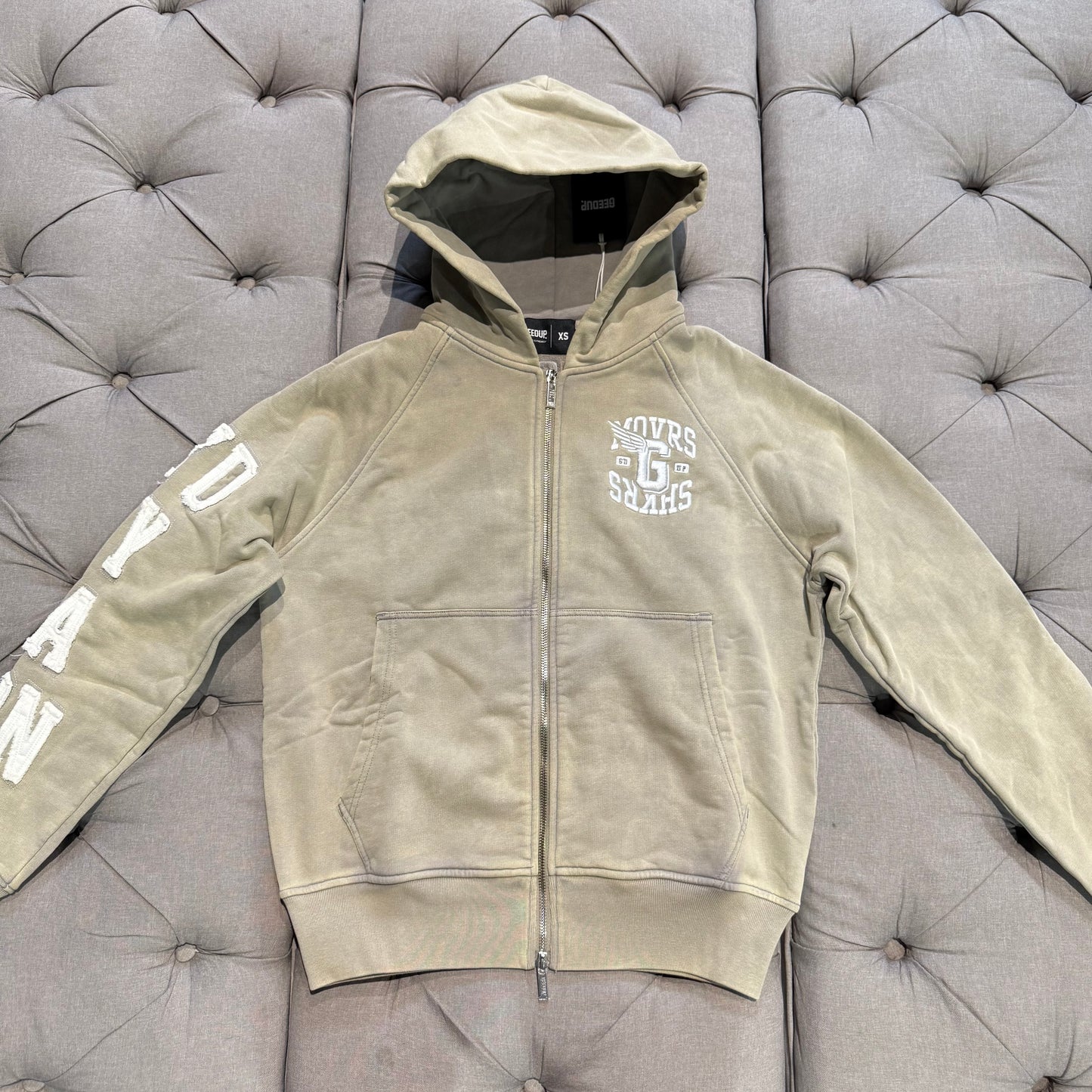 Geedup Movers & Shakers Jacket Washed 'Grey White' (Brand New)