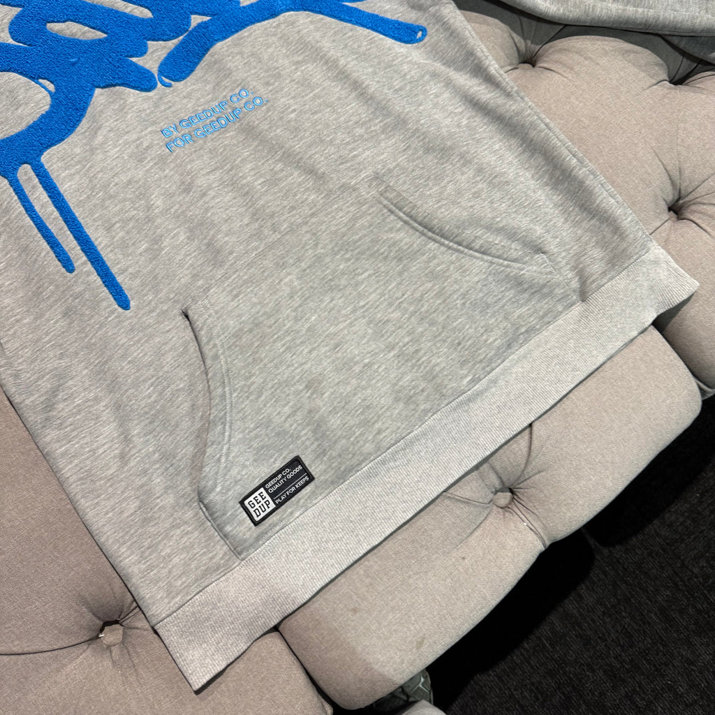 Geedup Handstyle Hoodie 'Grey Blue' (Second hand)