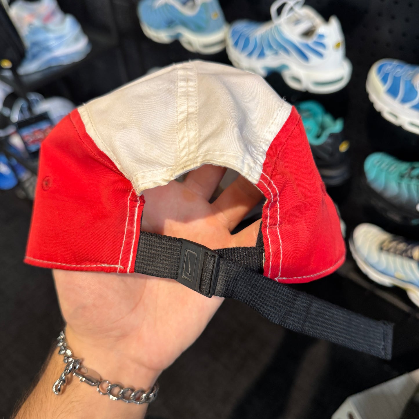 Nike Airmax 5 Pannel Cap 'Red Grey White' (Second Hand)