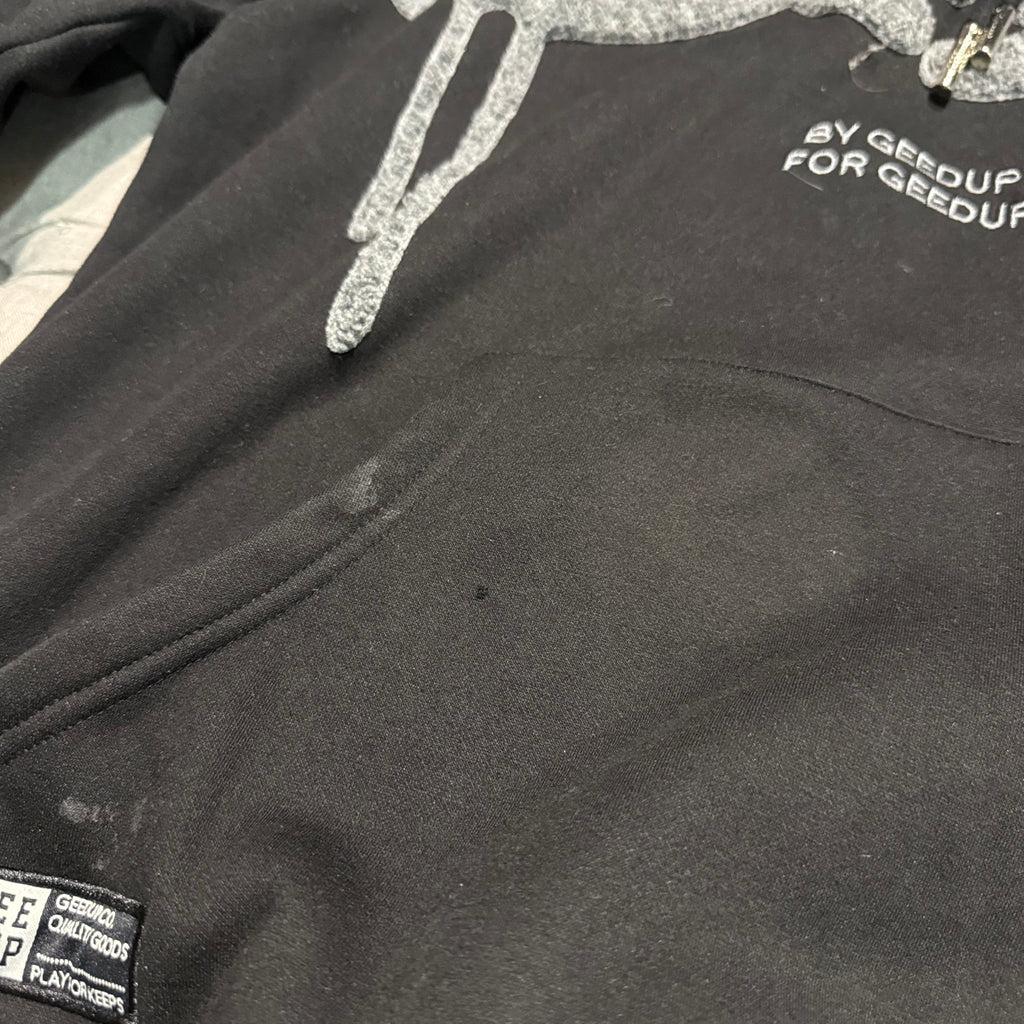 Geedup Handstyle Hoodie 'Black Grey' (Second hand)