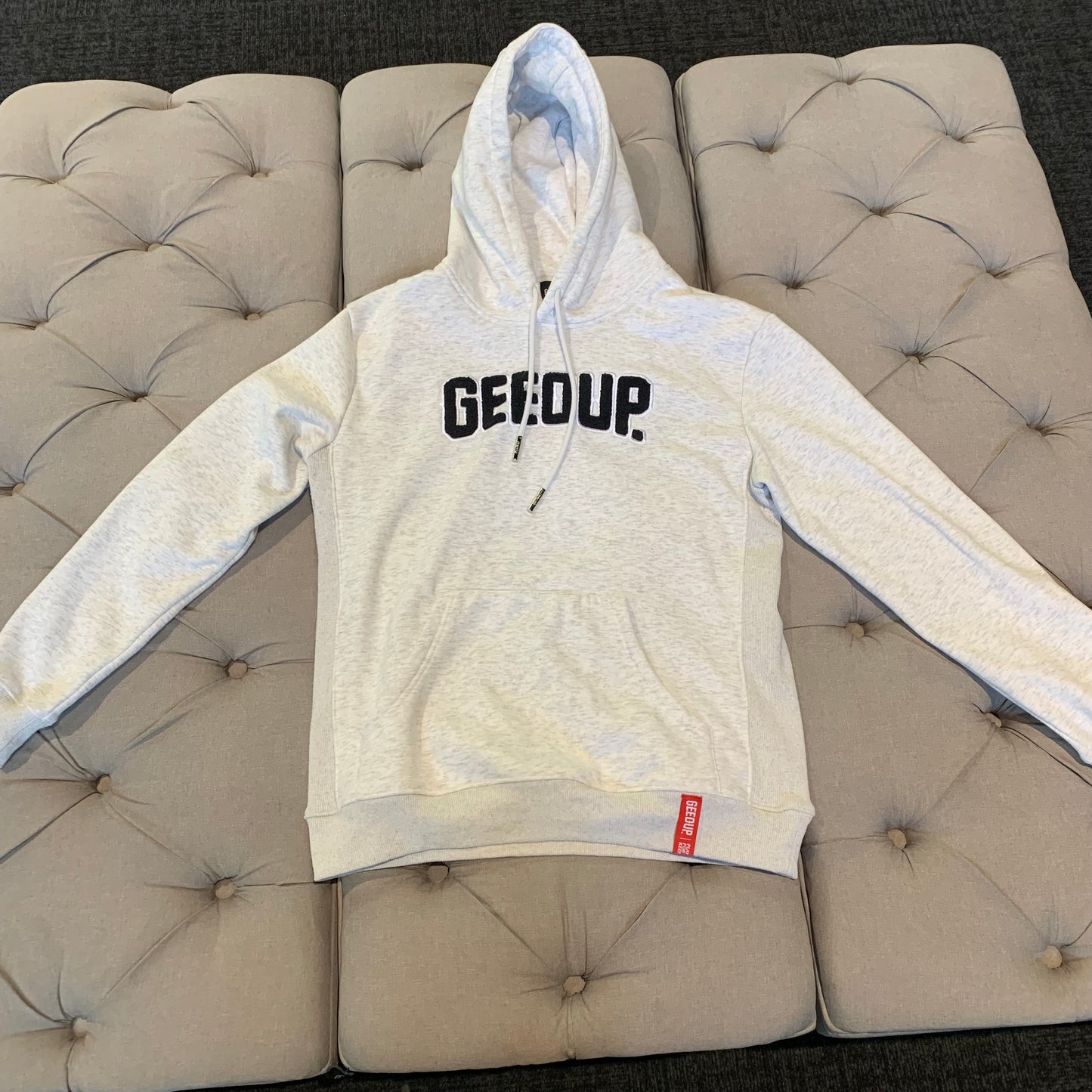 Geedup Play For Keeps Hoodie 'White/grey/black' (Second hand)