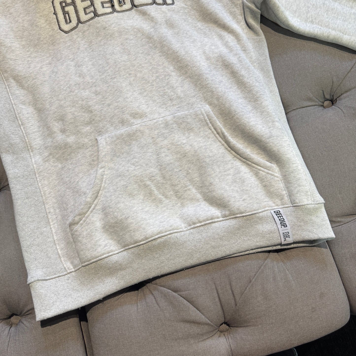 Geedup Play For Keeps Hoodie 'Marle White Grey' (Second hand)