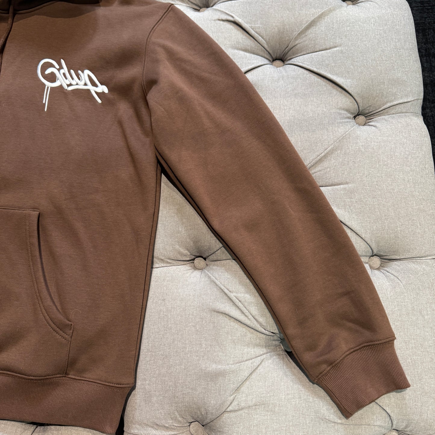Geedup Proud To Be A Problem Hoodie 'Brown Teal' (Second hand)