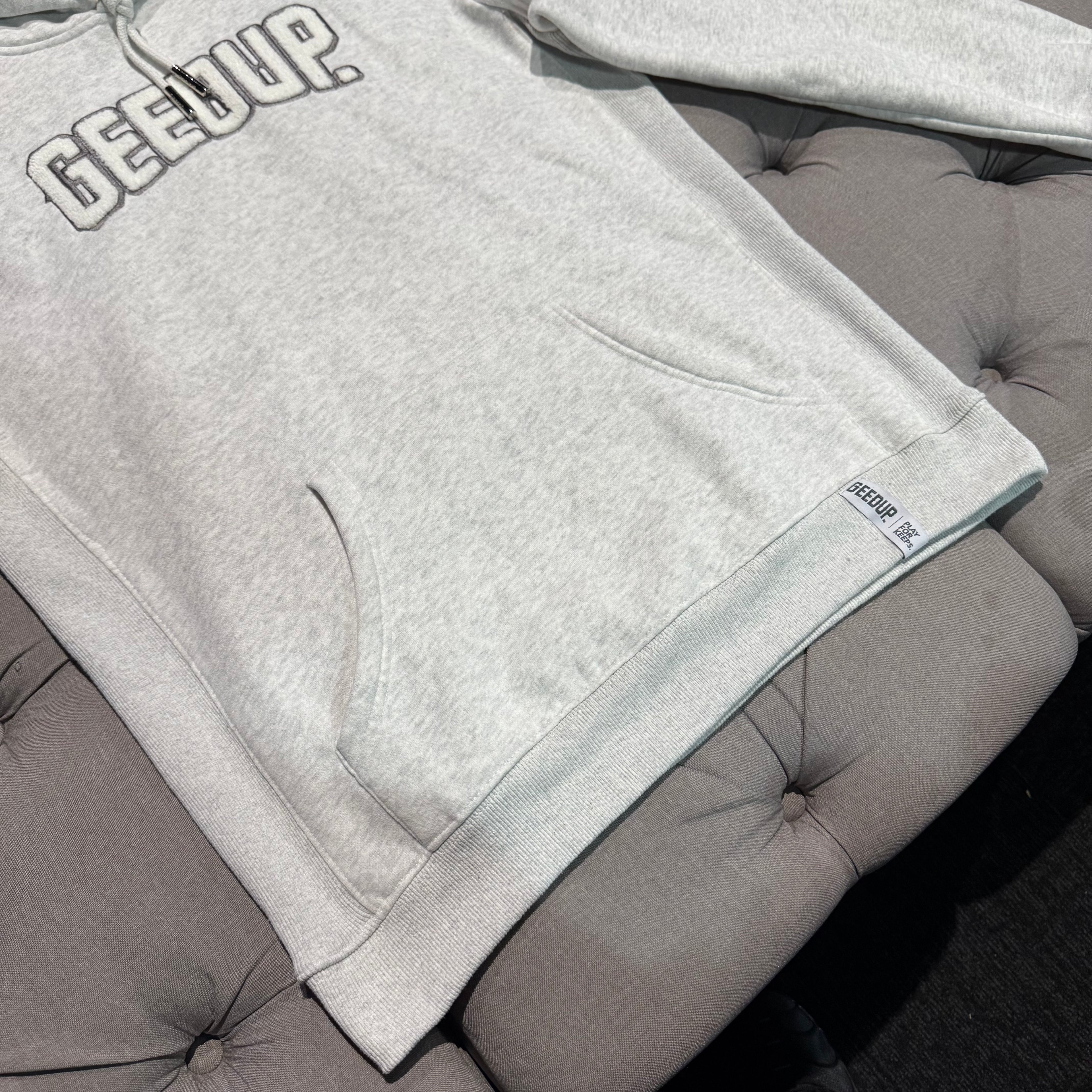 Geedup Play For Keeps Hoodie 'White Marle White' (Second hand)