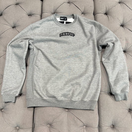 Geedup Us VS Them Crewneck 'Grey Black' (Second hand)