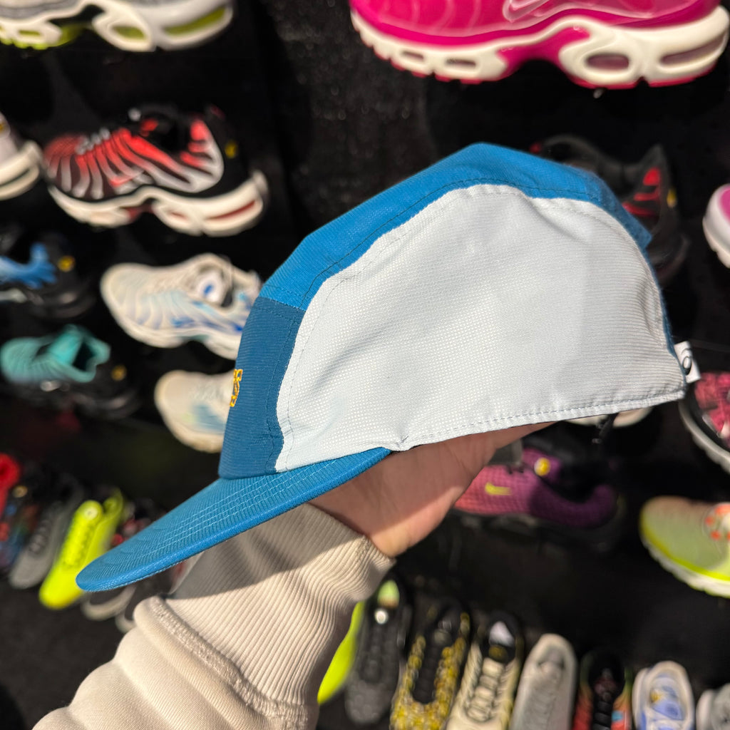 Asics 5 Pannel Embroided Logo Cap 'Blue Grey' (Second hand)
