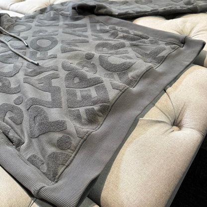 Geedup Monogram Play For Keeps Hoodie 'Ash Grey' (Second hand)