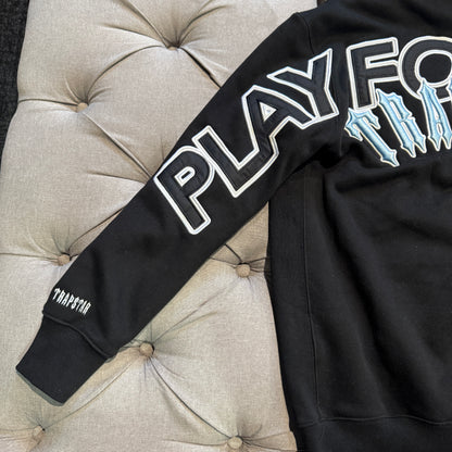 Geedup x Trapstar PFK x Irongate Hoodie 'Black Blue' (Second hand)