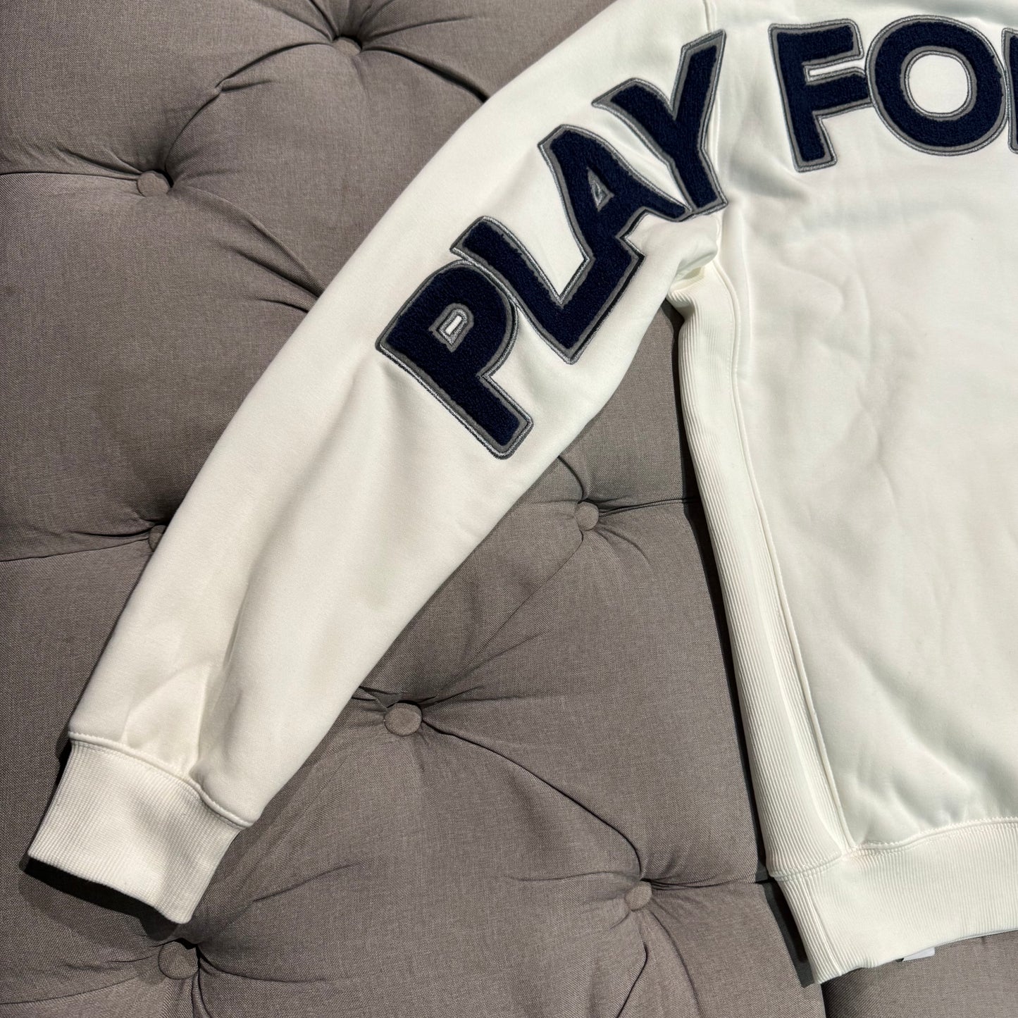 Geedup Play For Keeps Hoodie 'Cream Navy' (Second hand)