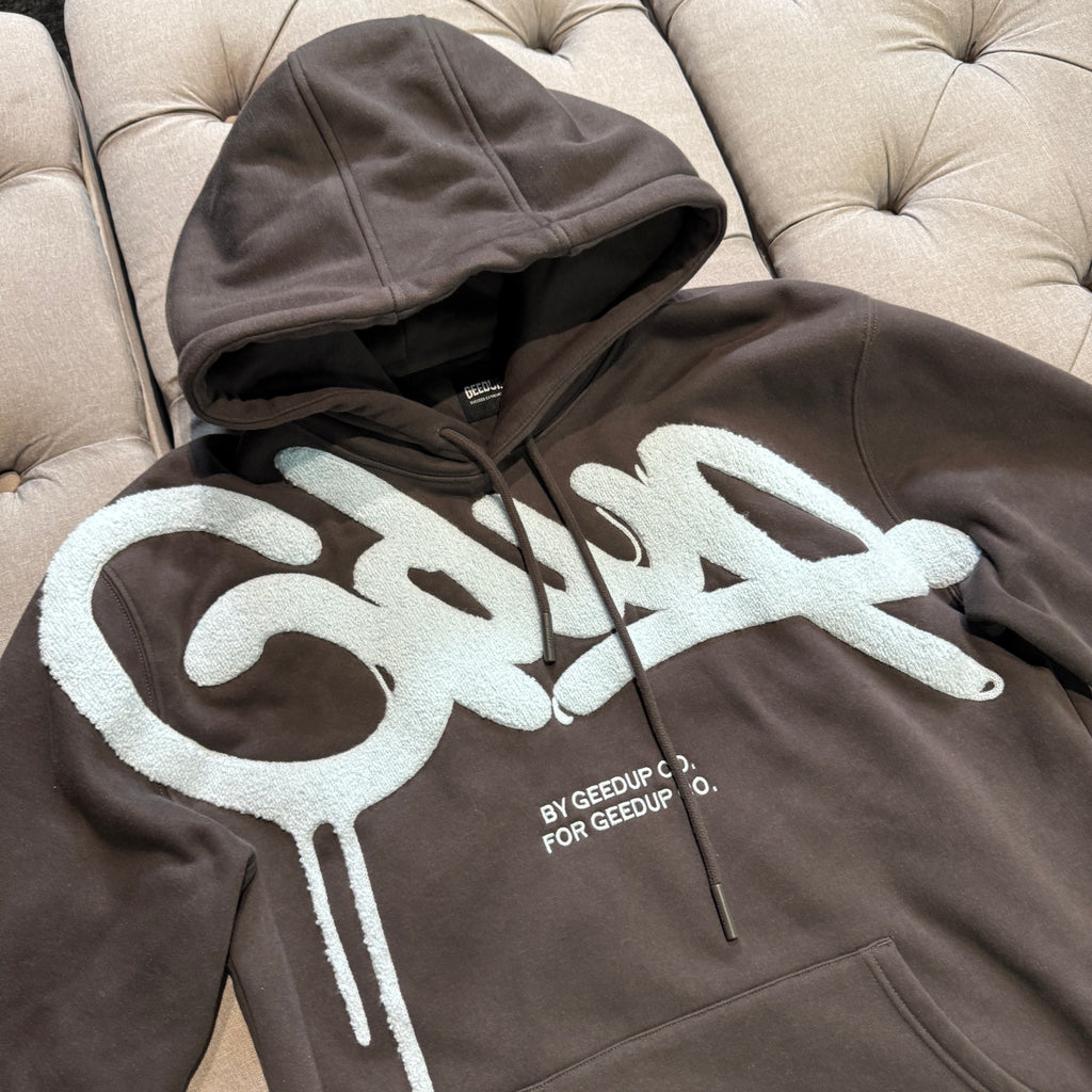 Geedup Handstyle Hoodie 'Graphite Pale Blue' (Second hand)