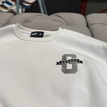 Geedup Us vs Them G Logo Creweck 'White' (Second hand)