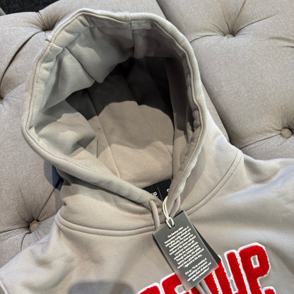 Geedup Play For Keeps Hoodie 'Grey Red' (Second hand)