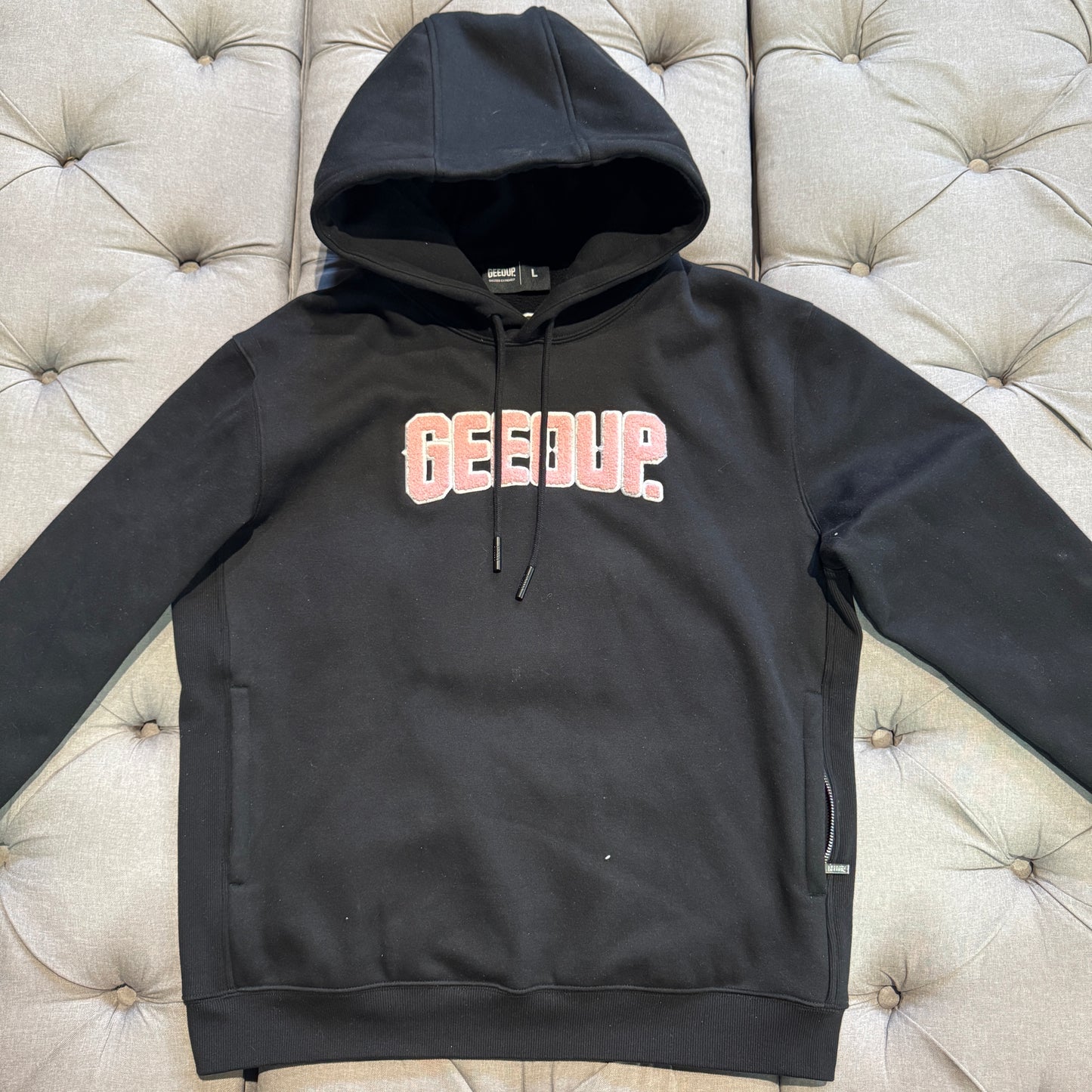 Geedup 13 Years In The Field Hoodie 'Black Pink' (Second hand)