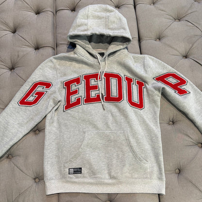 Geedup Team Logo Hoodie 'Grey Red' (Second hand)