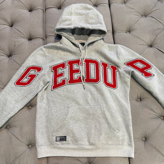 Geedup Team Logo Hoodie 'Grey Red' (Second hand)