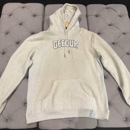 Geedup Play For Keeps Hoodie 'Off White/Marle Grey' (Second hand)