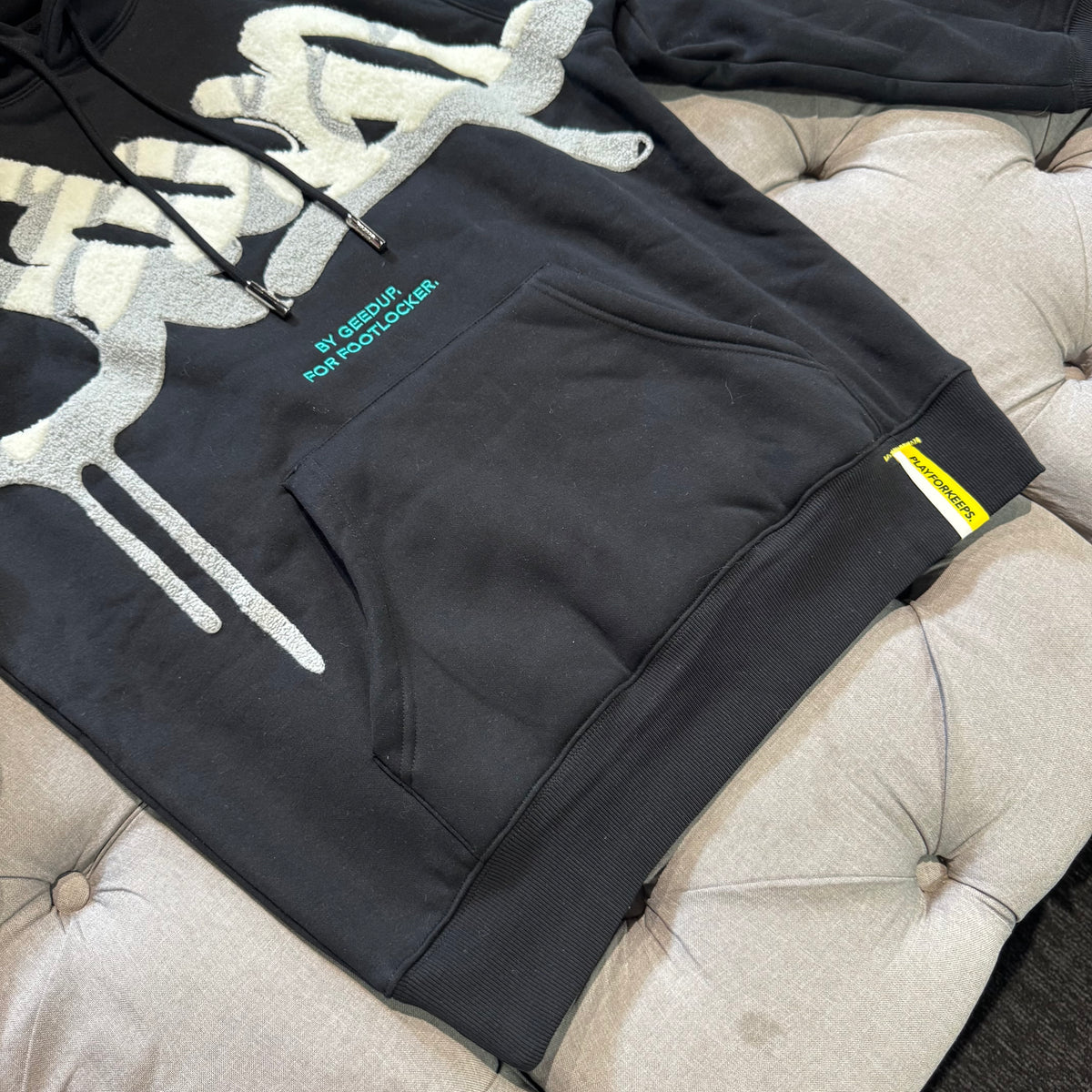 Geedup x Footlocker Handstyle Hoodie 'Turbo Black White Grey' (Brand New)