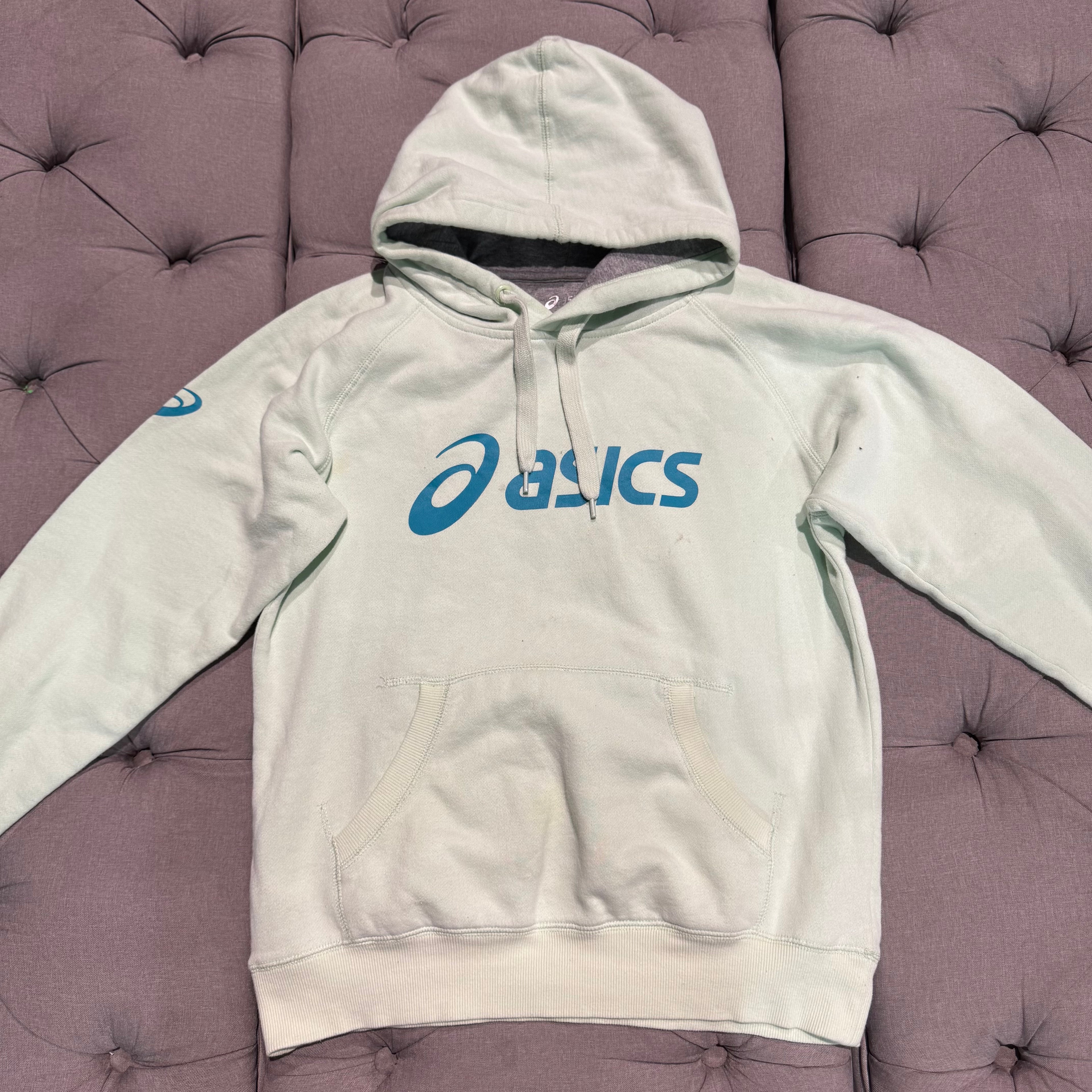 Asics Front Logo Hoodie 'Teal' (Second hand)