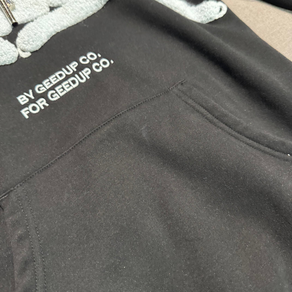 Geedup Handstyle Hoodie 'Black Baby Blue' (Second hand)