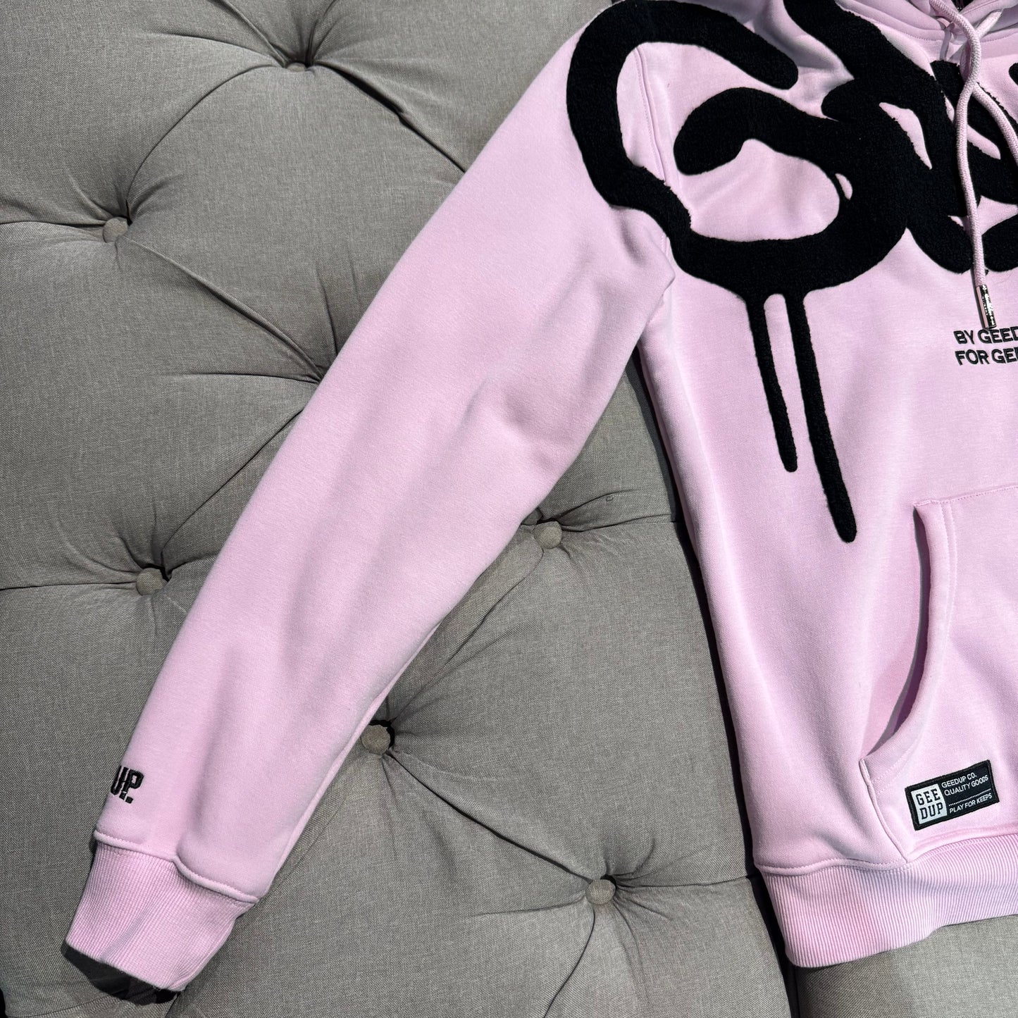 Geedup Handstyle Hoodie 'Lavender Black' (Second hand)