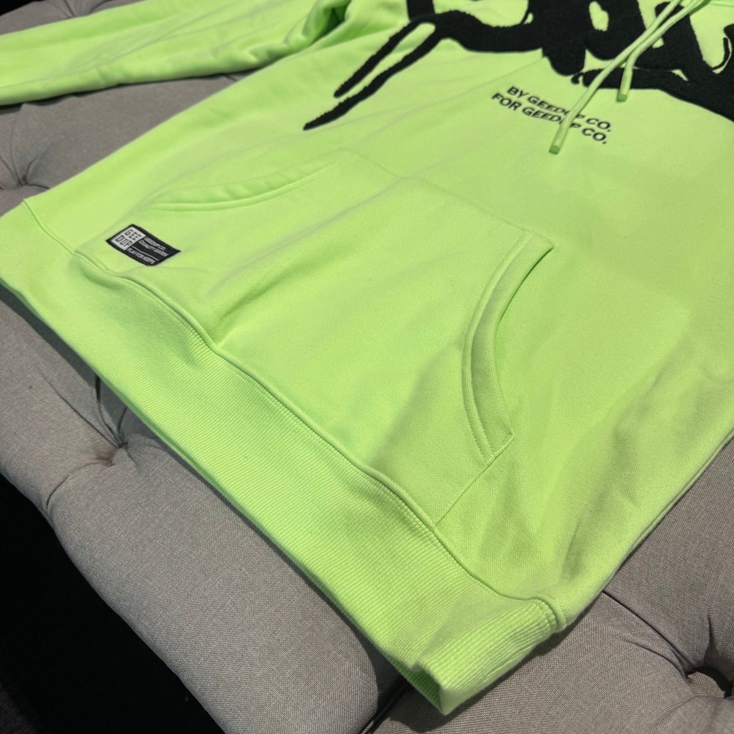 Geedup Handstyle Hoodie 'Pastel Green' (Second hand)