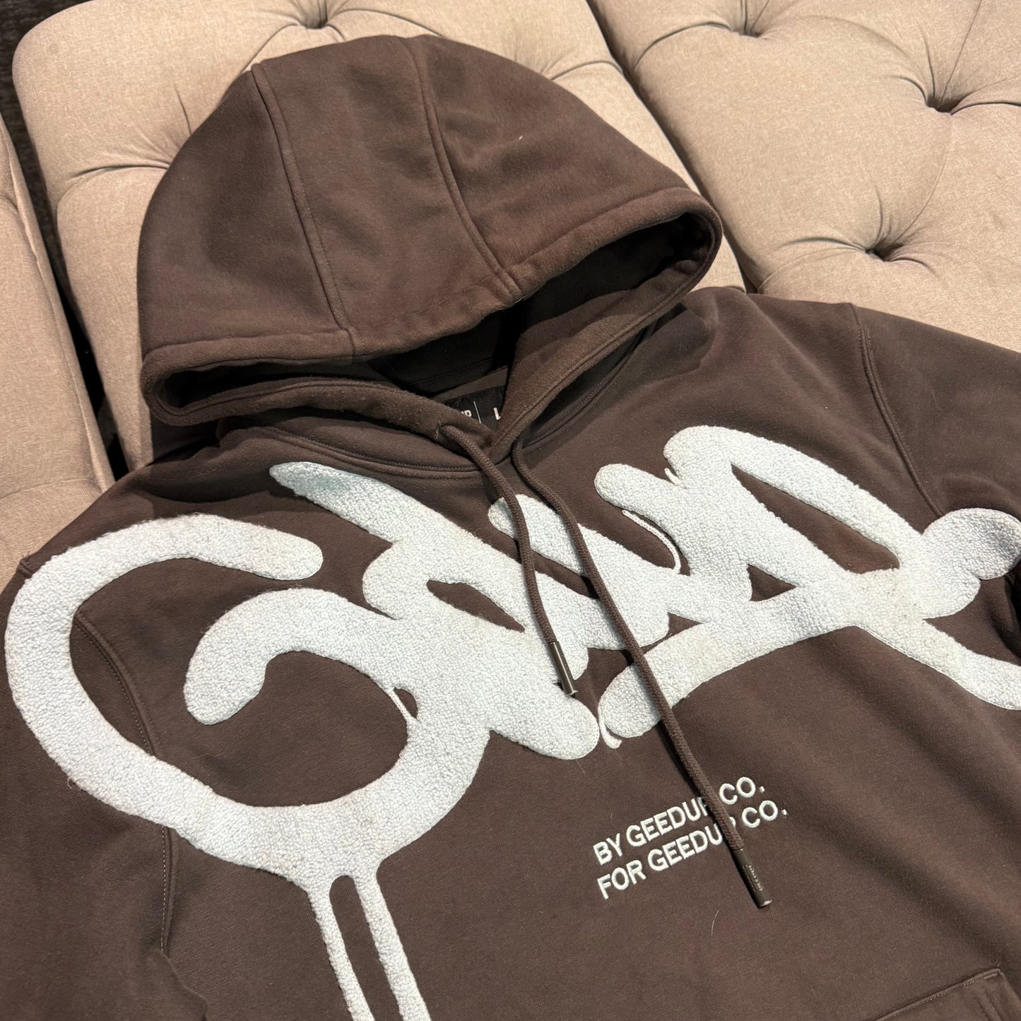 Geedup Handstyle 'Hoodie Graphite Baby Blue' (Second hand)