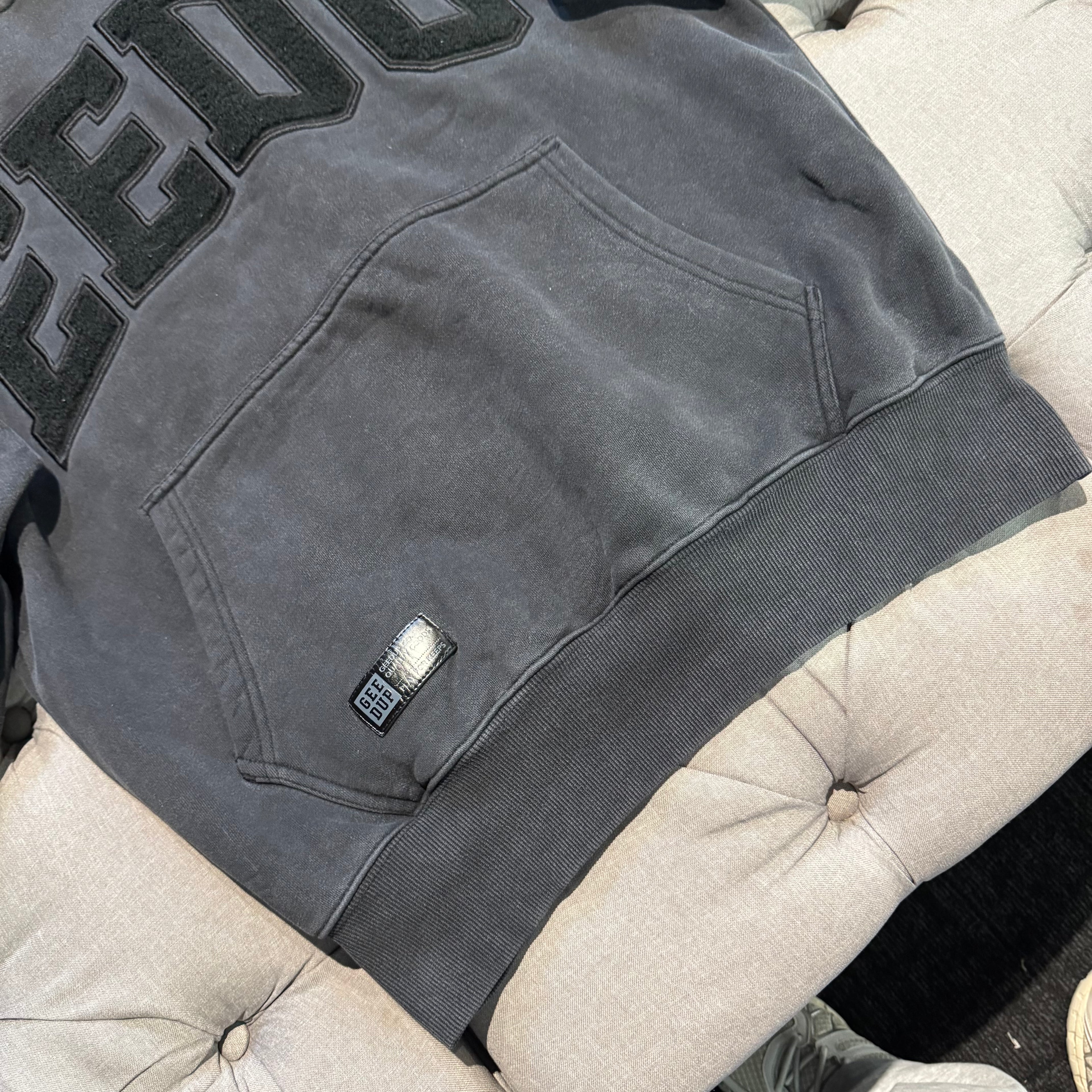 Geedup Team Logo Hoodie 'Washed Black' (Second hand)