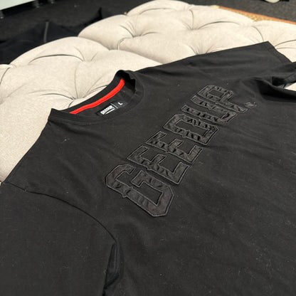 Geedup Satin Logo T-Shirt 'Black' (Second hand)