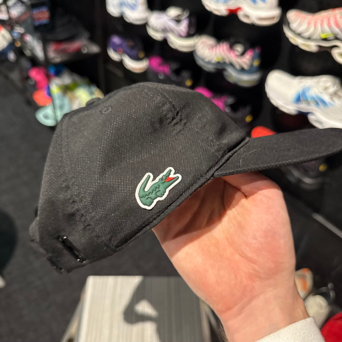 Lacoste Mini Croc Logo Cap 'Black' (Second hand)