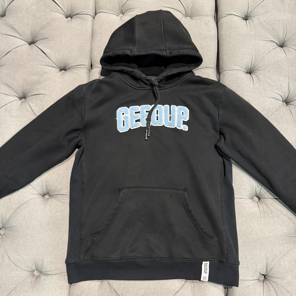 Geedup Play For Keeps Hoodie 'Black Baby Blue' (Second hand)